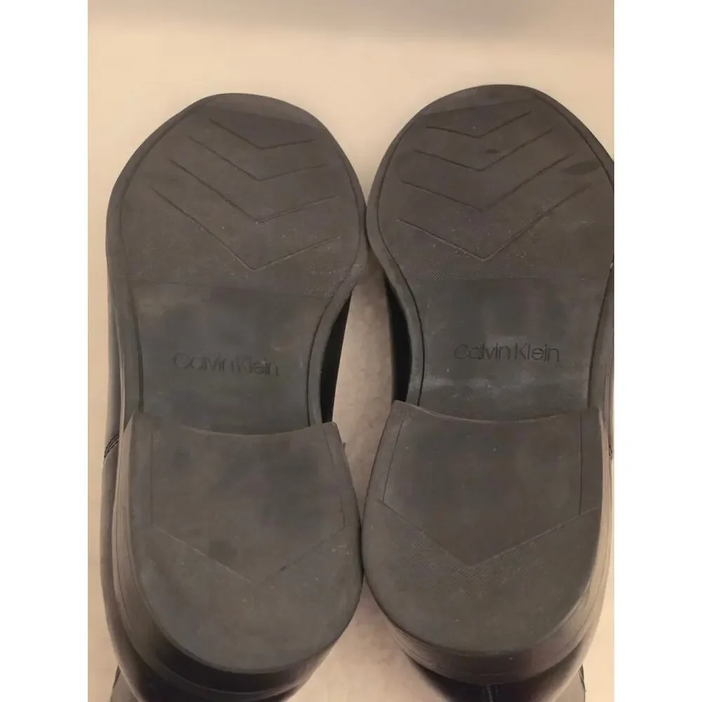 Calvin Klein Men's Leather Booties, Sz 9.5